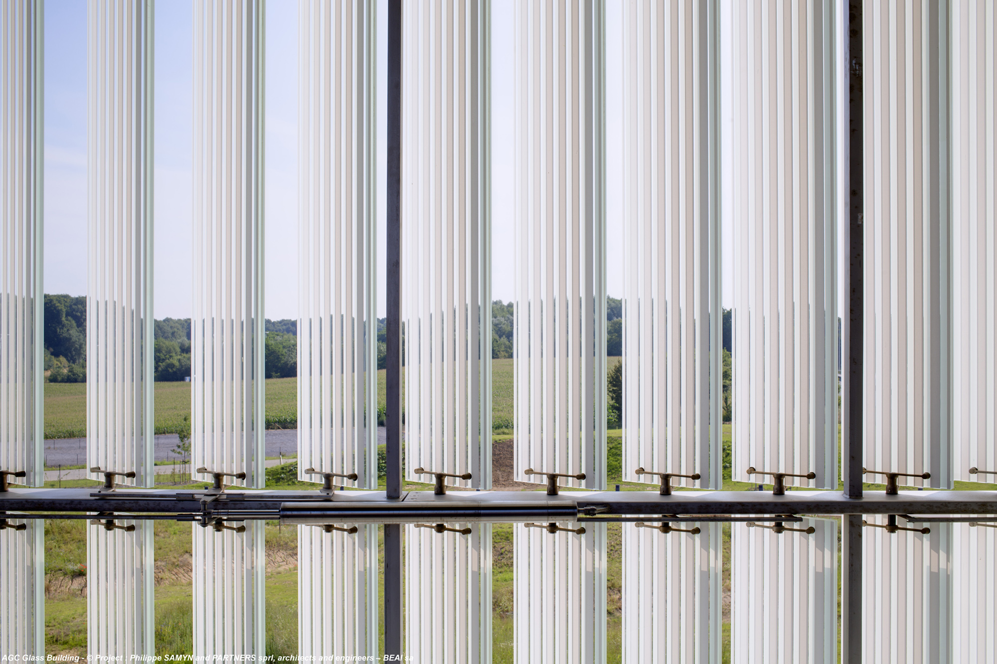 Glass slats with translucent overlapped serigraphs [577] filt3rs